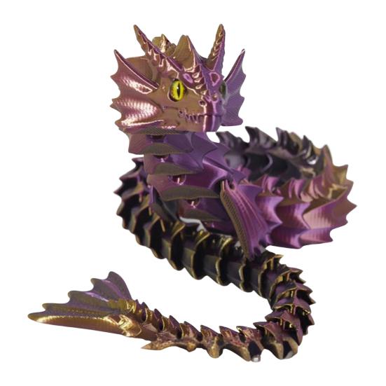 

Yousheng 3D Printed Dragon Ornament Articulated Dragon Toy Flexible Fidget Dragon Toy Desk Pet for Anxiety Relief Animal Collectors 45cm G