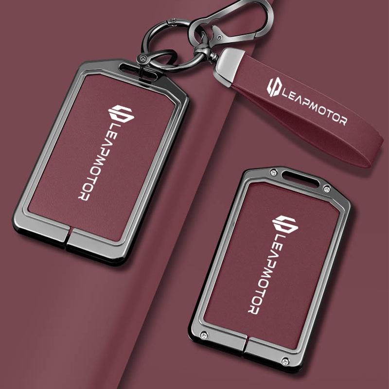 Estojo de Chave Remota NFC para Leapmotor C16/C11 - Fivela de Metal para Modificação do Cartão C10