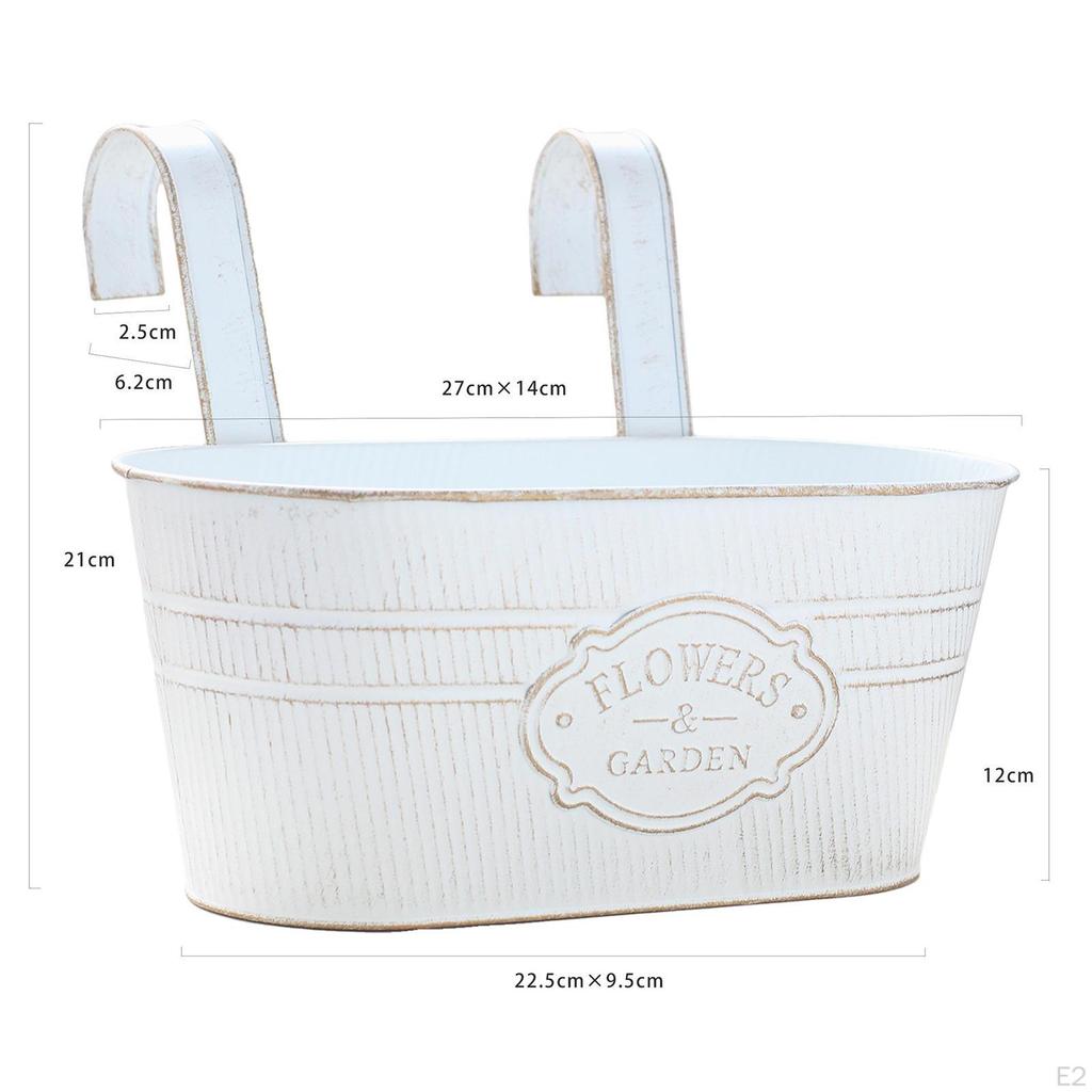 Hanging Planter for Balcony Railings - Contemporary Plant Display