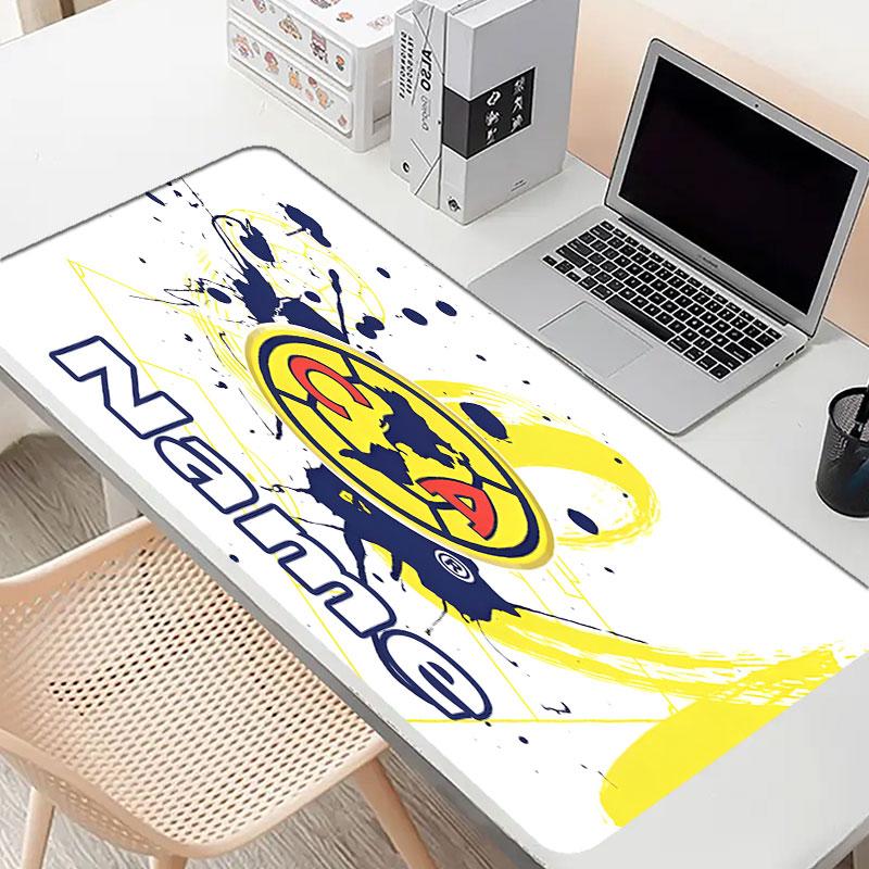 Custom Name Personalized Club America Pattern Mousepad, Laptop PC Desk Mat, Decorative Desk Mat for Home Keyboard Pad Gift