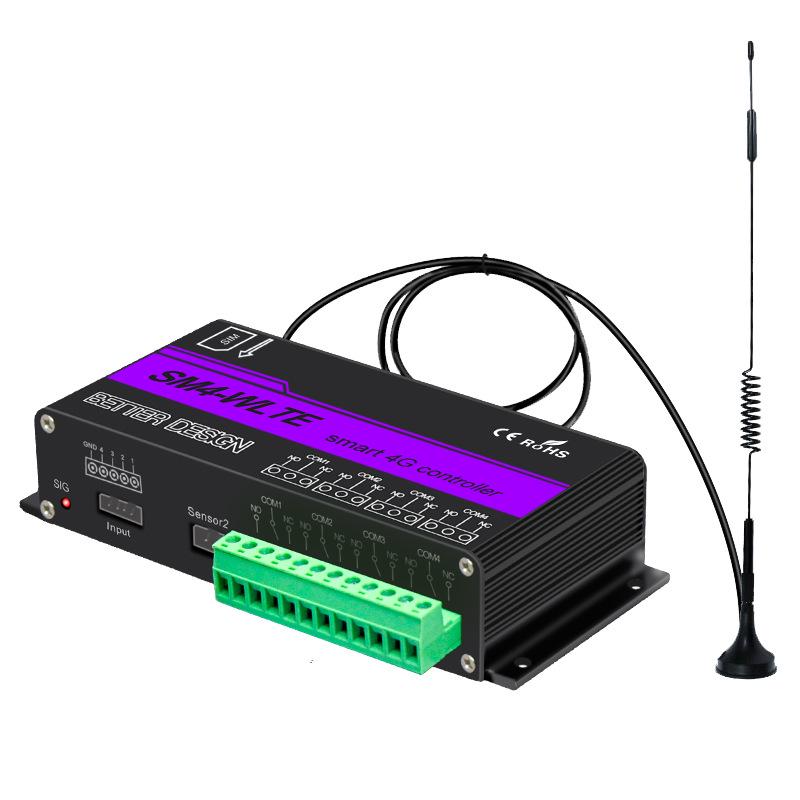 SM4 4-Channel 4G Motor Controller with Mobile Remote, Input Detection, Alarm & PT100 Thermocouple