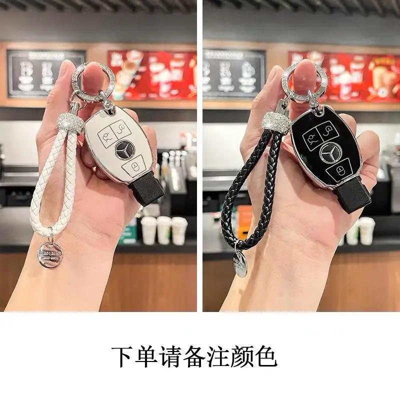 SFX1  Real Carbon Fiber Key Fob Cover Case Shell Protector for Benz AMG E53 GLS63 Sedan CLA35  Coupe GLB35 GLA35 GLA45 SUV 2020-2023
