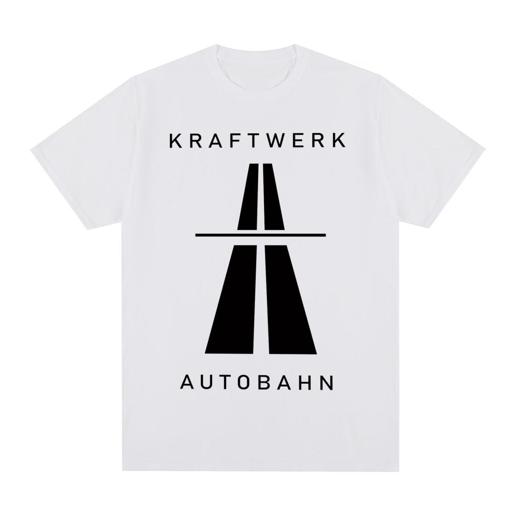 Kraftwerk Autobahn Music Vintage T-shirt Electronic Synth Neu! Krautrock Cotton Men T Shirt New Tee Tshirt Womens Tops