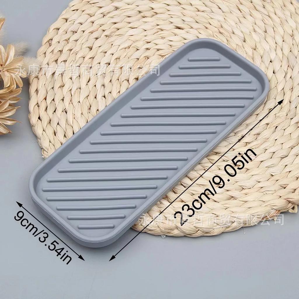 1pc Silicone Sponge Holder Kitchen Sponge Holder, Silicone Slink Organizer Tray for Bathroom,Soap Dispenser,Simple Silicone Soap