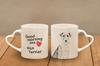 Fox Terrier Wire - Cup with a Dog, Adorable Cup with a Heart-shaped Handle, Universal Gift from the Art-Dog Brand