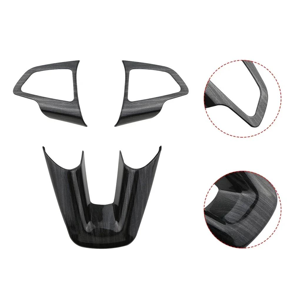 For Ford Focus 3 MK3 2015 2016 2017 2018 Steering Wheel Panel Decoration Sticker Cover Trim Protector Interior Accessories