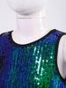 Kids Girls Sparkling Sequins Dance Clothes Set Sleeveless Criss Cross Straps Crop Top with Shorts