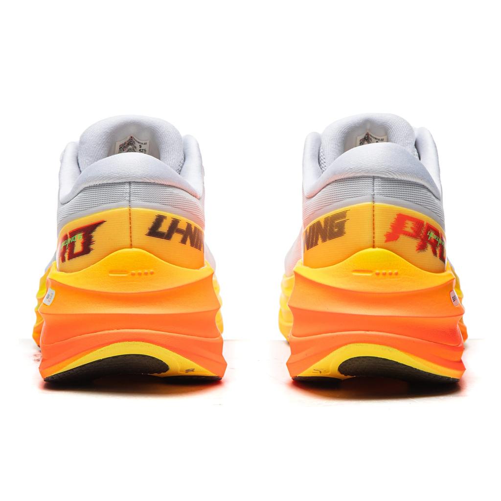 Li Ning Yueying 6 Pro Niedrige Laufschuhe Herren Weiß Gelb ARHW015-22
