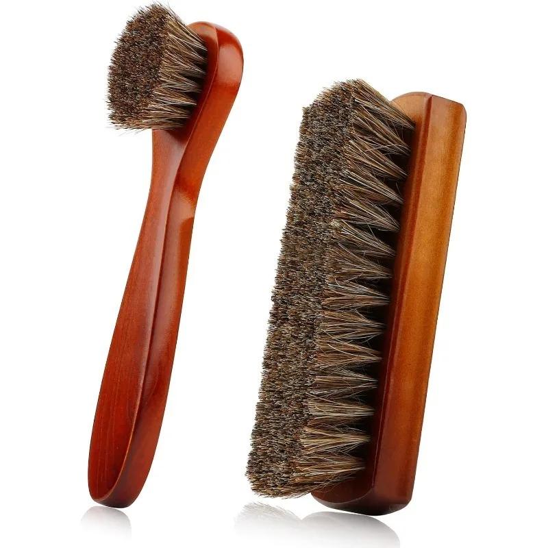 

Car Seat Sofa Suede Shoe Polishing Brush Horse Hair Shoe Brush High Gloss Polishing Brush Polishing Cloth Shoe