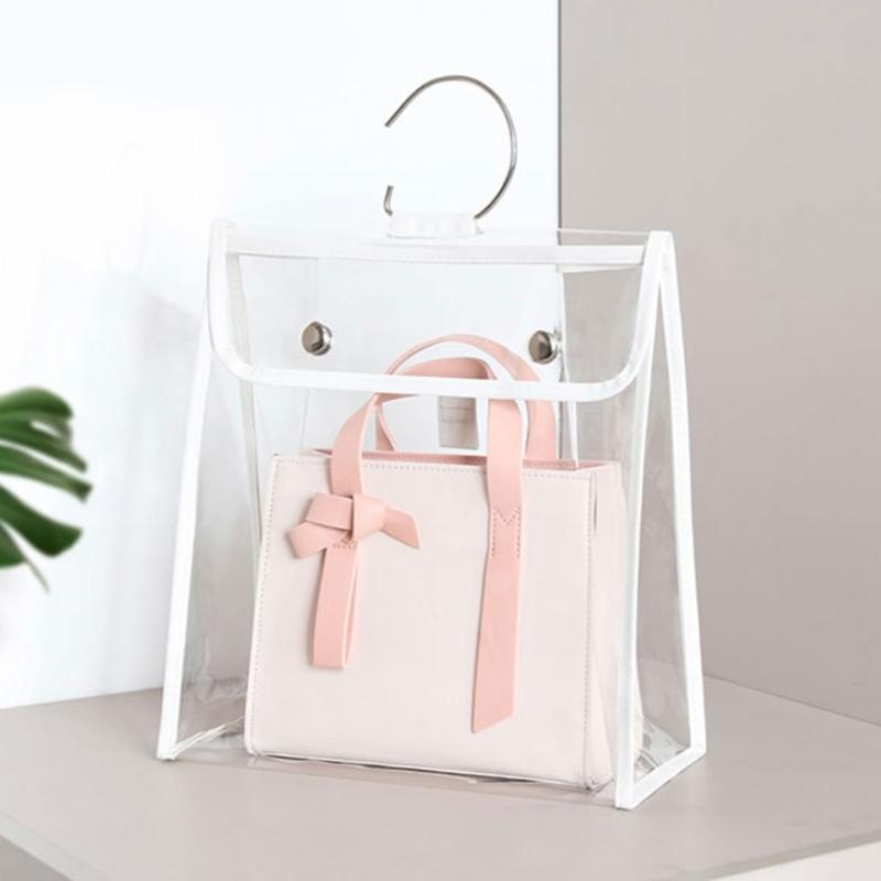 Clear Handbag Dust Cover Bag Dustproof Moistureproof Purse Protector Bag, 4 Sizes Handbag Organizers for Closets