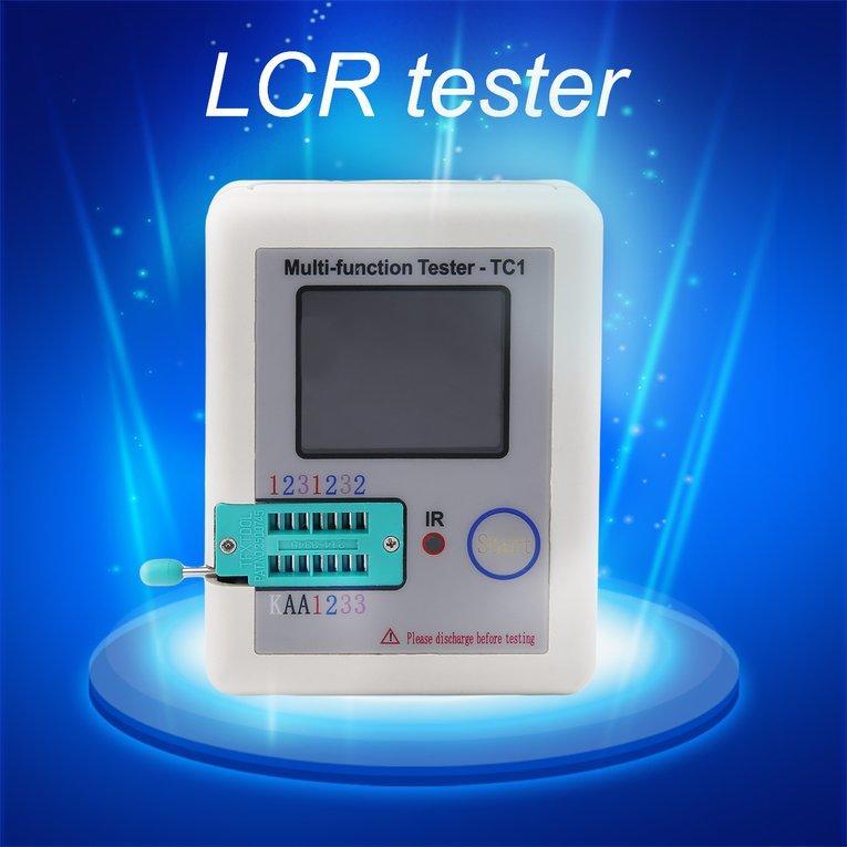 Multi-fonction testeur TC1 LCR couleur TFT rétroéclairage Transistor Test Hooks