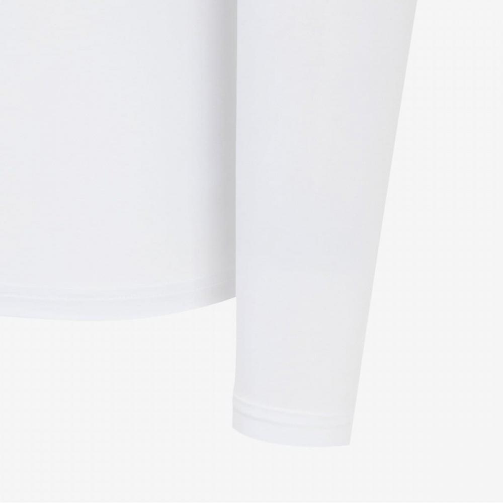 [norTh Face Official] NT7xr00b Ice Face TurTleneck Long Sleeve T shirT whiTe