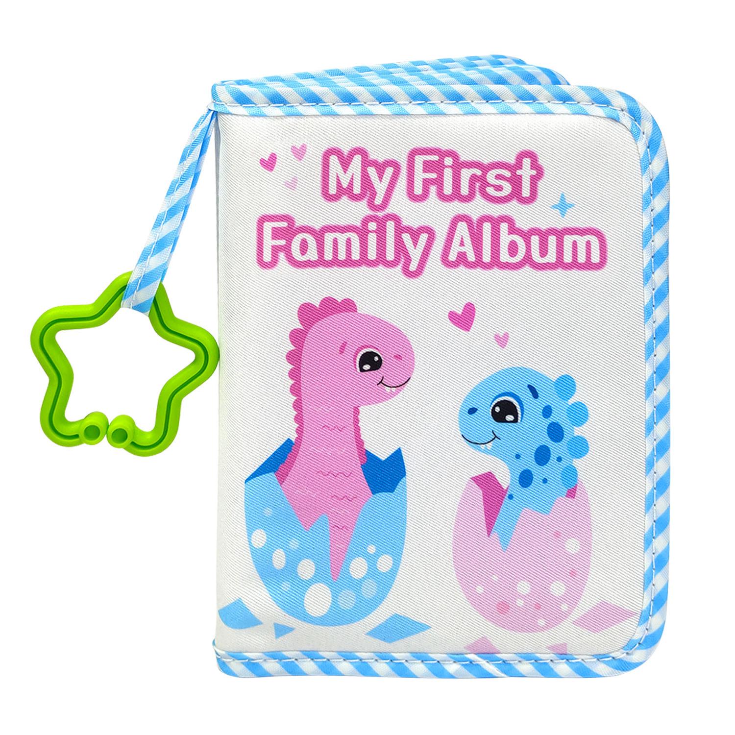 

Elephant Fabric Baby Photo Album: Baby Growth & Memorial Keepsake 14x18cm