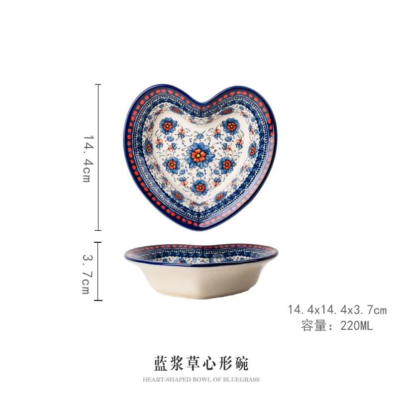 

Посуда Бытовая Креативная Посуда Сетевая Красная Керамическая Миска для Лапши и Супа Миска для Салата Миска для Риса Овощная Тарелка Тарелка для Рыбы