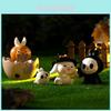 Adorable Resin Halloween Miniature Decorations Cute Cartoon Rabbit Figures For Succulent Plants