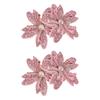 1Pairs Sparkling Flower Brooch Fabrics DIY Craft Rose Brooch Fabrics  Headband Accessories Fabrics