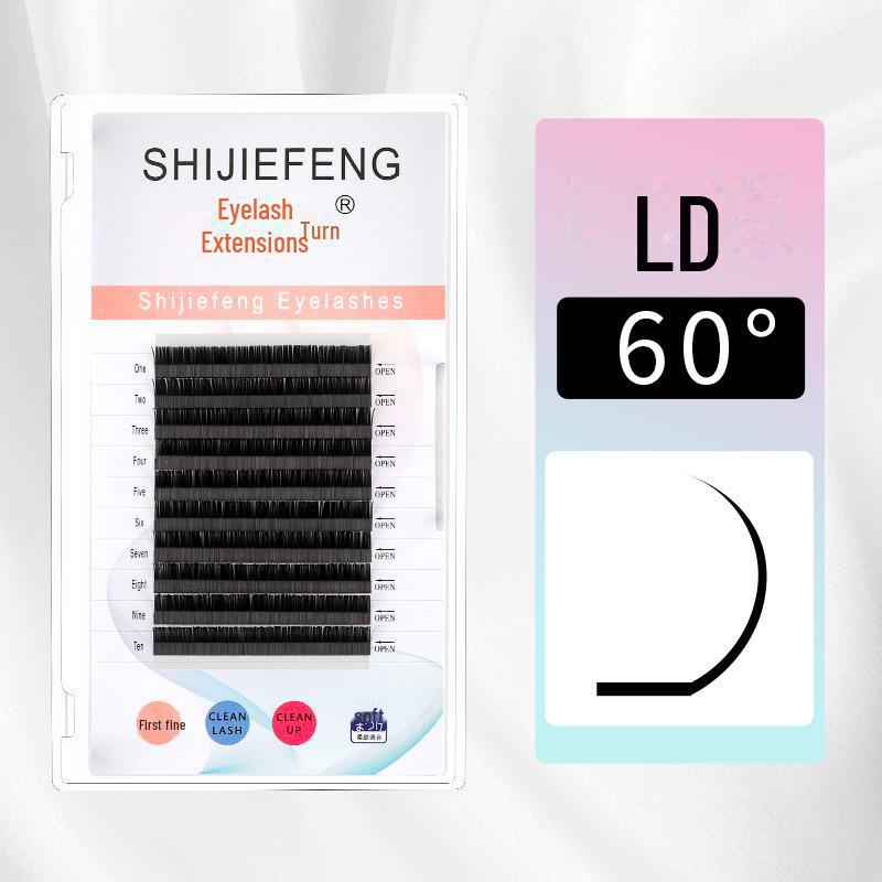 Fox L-Shaped Wide-Angle Soft Eyelashes: Chinese Beauty, Single Air Flat Hair, LC/LD