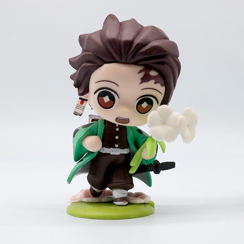 Anime Modelky Tanjirou Nezuko Zenitsu Kyoujurou Kanroji Panenky Akční figurky Hračky pro děti Dárek k narozeninám