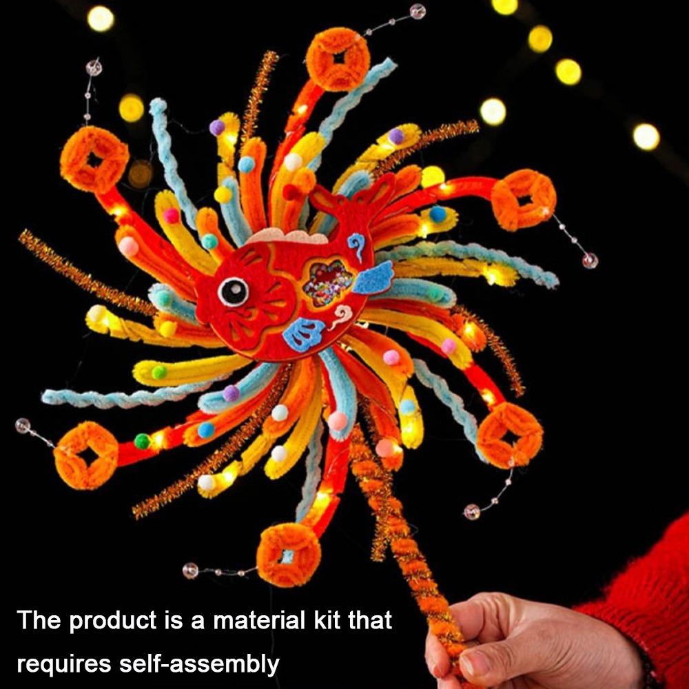 

Twister Stick Glowing Rotating Lantern Unfinished Handheld Glowing Light New Year Style 5