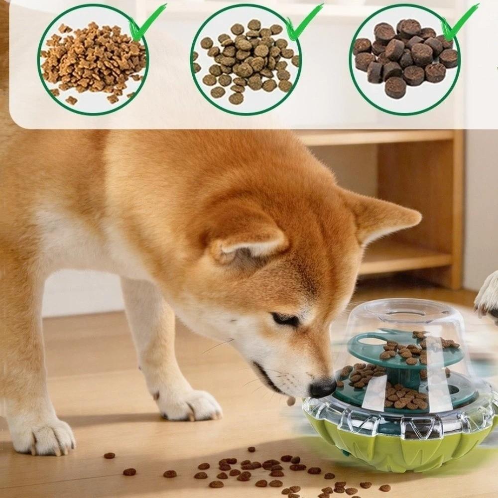 Shaking Leakage Pet Food Dispenser Chew Resistant Pet Puzzle Toy Cat Tumbler Feeder Pet Enrichment
