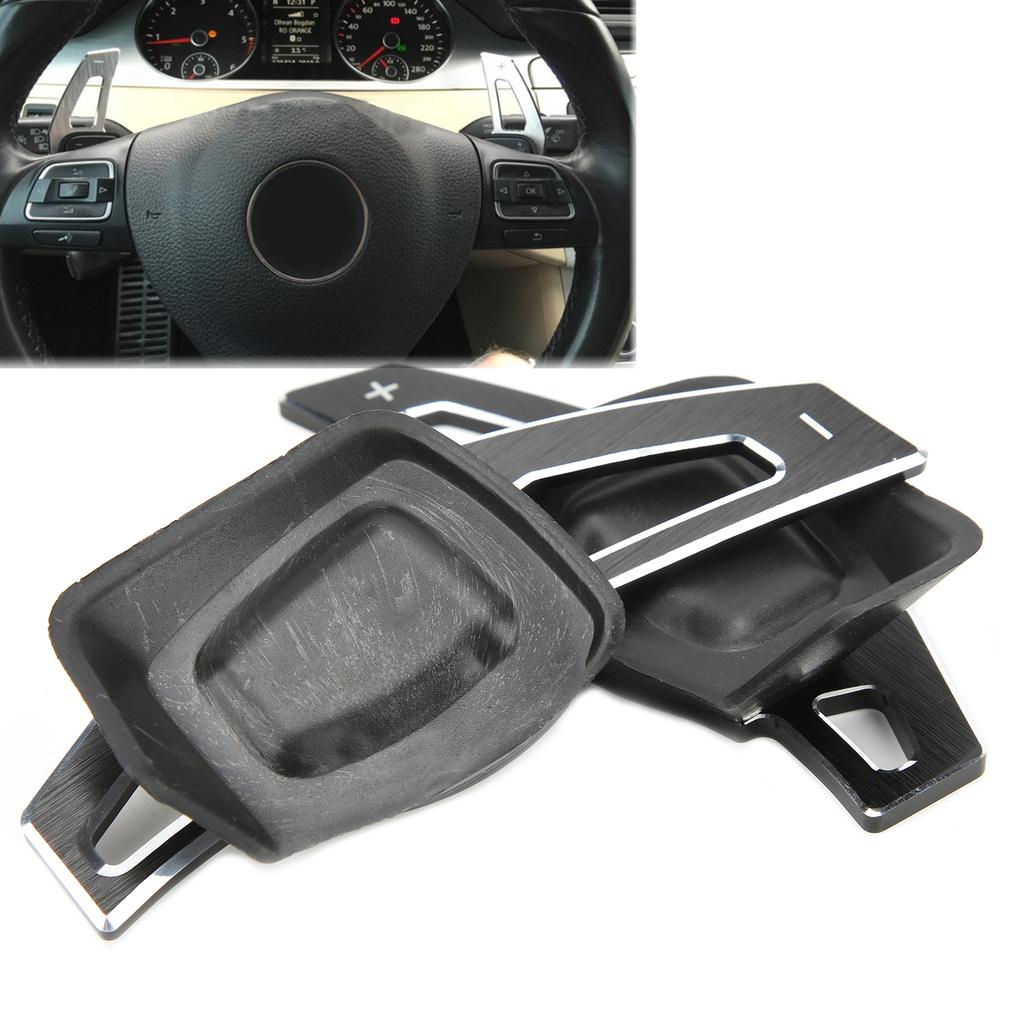 2pcs Car Ste ing Wheel   Paddles Aluminum Alloy AntiSlip Int ior Decoration Accessories(Red )