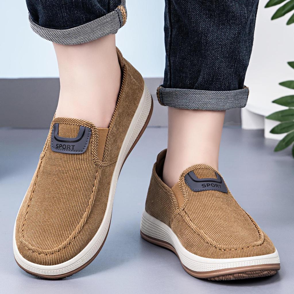 Men's Lightweight Casual Slip-on Shoes - Spring Style, Versatile Fashion, Low-cut Board Design