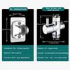 Steel Bidet Hand Shower with 2 Way Diverter &Hose Toilet Sprayer Gun Self Cleaning Bidet Sprayer Set for Hygiene and Pet Bathing