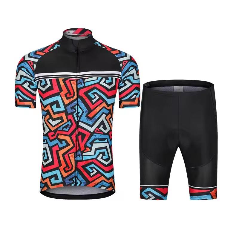 Customized Logo Breathable Active Stretch Quick Dry Unisex Short Sleeve 100% Polyester Cycling Jersey