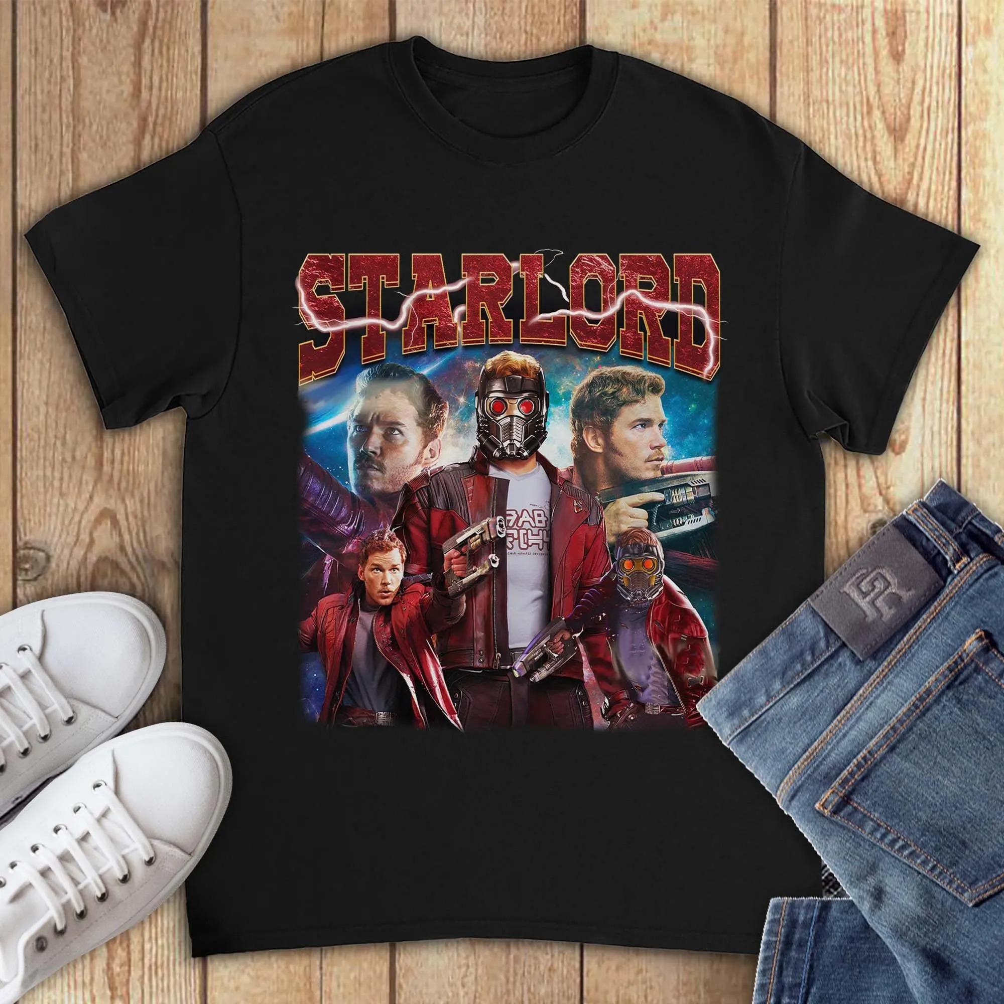 Starlord Guardians of The Galaxy Vintage Fan Unisex ONeck Tshirt Sweatshirt for Men Women Fashion Tee Summer Men Clothing S