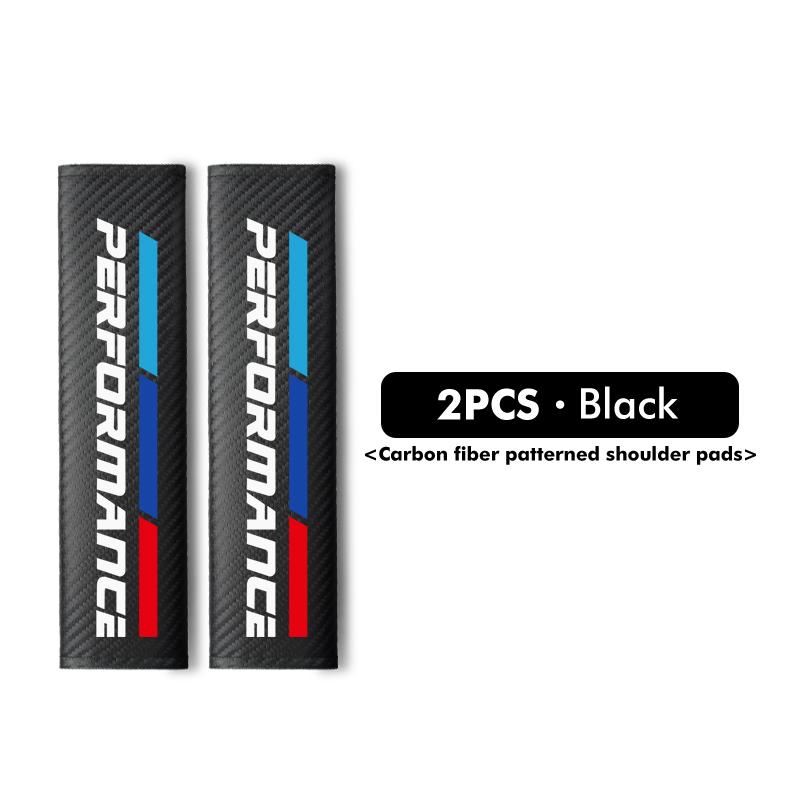 Carbon Car Seat Belt Cover Shoulder Protector Accessories For BMW Performance X1 M3 M6 F01 F02 E34 E36 E60 F10 F20 X6