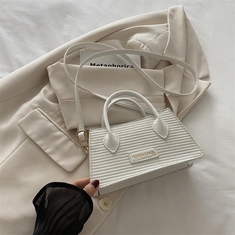 2024 Fashionable One Shoulder Crossbody Bag Stylish Unique Handheld Small Square Bag In Black Khaki Pink Green White