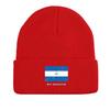 Nicaragua Flag Warm Knit Cap Beanie, Patriotic Man Cap Warm Stretchable Casual Bobble Hat Knitted Cap Beanie