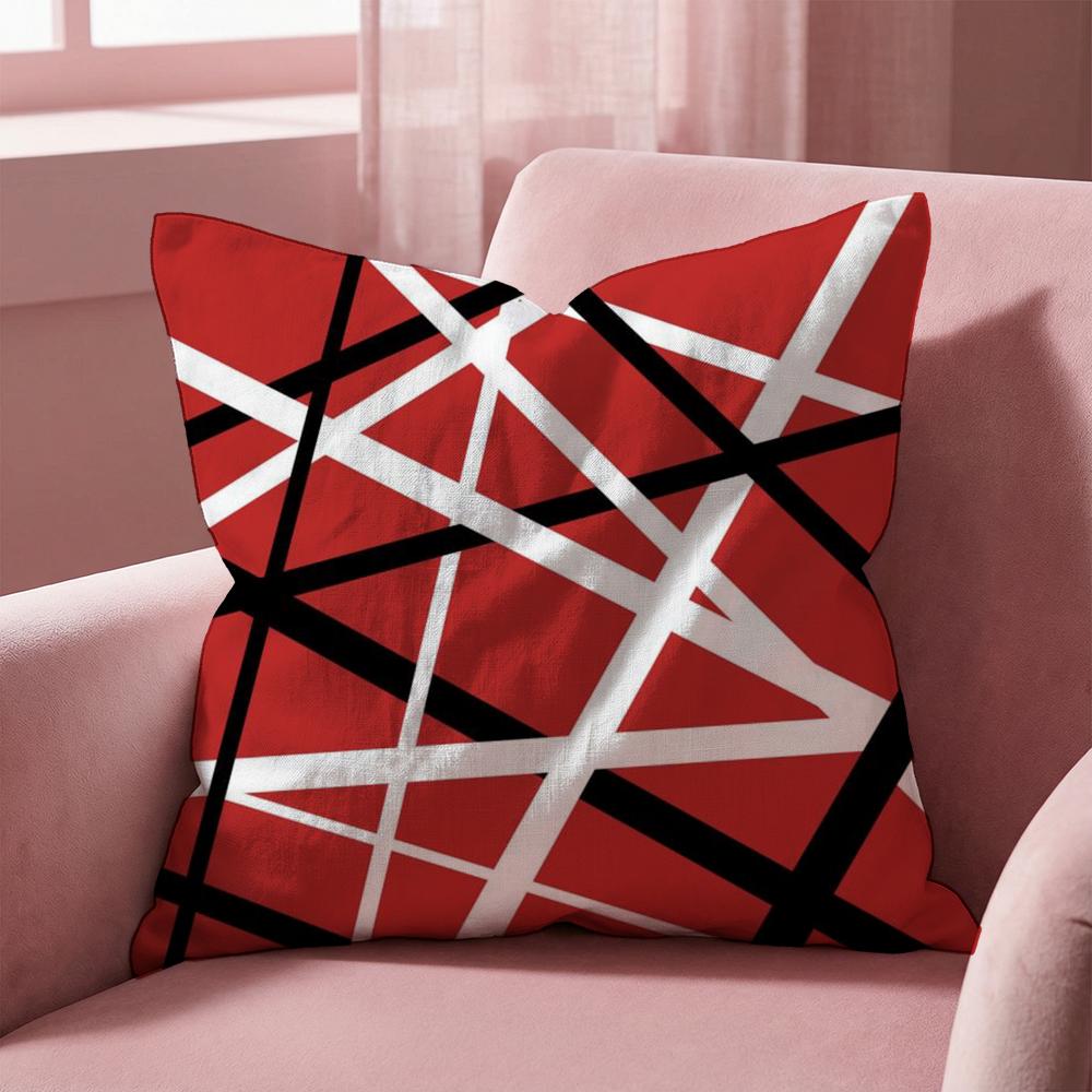 Van H-Halen Cushion Cover Multi-Scene Pillow Cover for Home & Car - Reversible, Soft & Durable for Daily Use