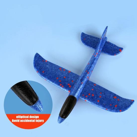 Dinosaur Airplane Launcher Toy Hand-Powered Glider with Soft Foam Aircraft Outdoor Flying Toy Fun Gift for Boys Girls