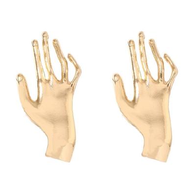 Palms Hand Shaped Stud Earrings Simple Unique Ear Stud Temperament Jewelry Gift