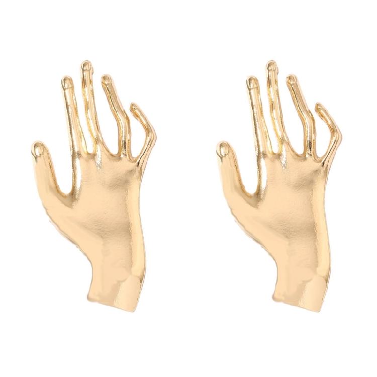 Palms Hand Shaped Stud Earrings Simple Unique Ear Stud Temperament Jewelry Gift 1