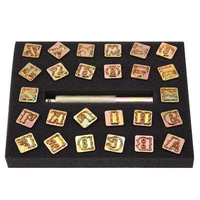 13mm Metal Stamp Punch Set Vintage Design Alphabet 26 Letters Die Tool Craft