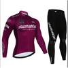 Unisex Long Sleeve Fleece-Lined Cycling Jersey Set Mountain Road Bikes Riding