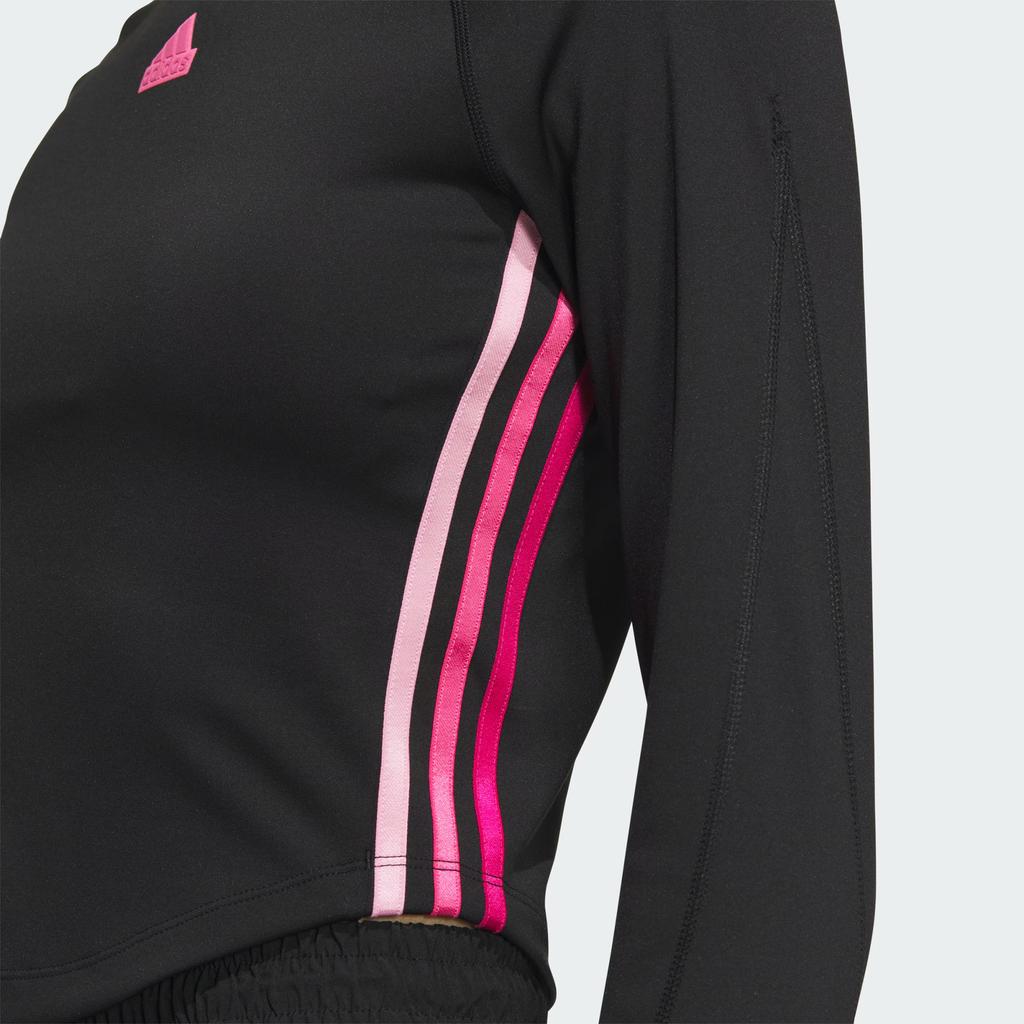 Adidas Dance Logo Quick-Dry Long Sleeve Raglan T-Shirt Women Tops Black JJ3601