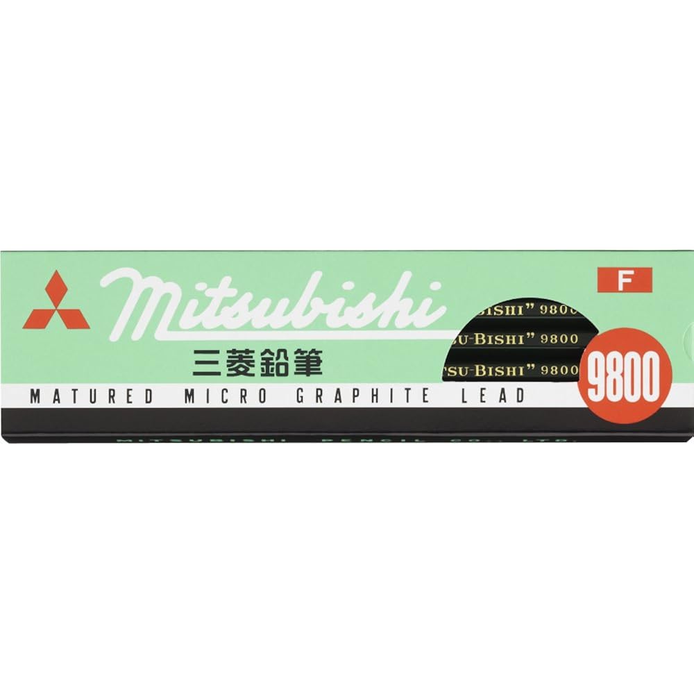 Mitsubishi Pencils, Pencils, Office Pencils, 9800 F, Pack of 12, K9800F
