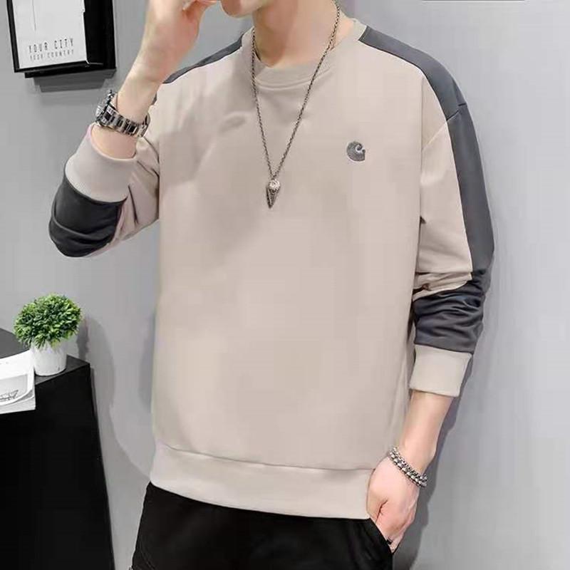 New Style Sweater Men'S Spring And Autumn Men'S Long Sleeved T-Shirt Pullover Round Neck Casual Bottoming Shirt Youth Trend Men'S Top