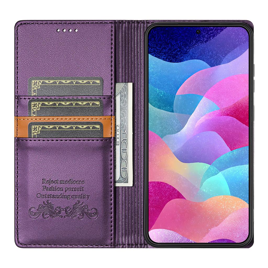 N.BEKUS P3 For Samsung Galaxy A26 5G Case RFID Blocking Wallet Stand PU Leather Flip Phone Cover