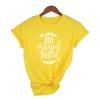 1Pcs Auntie One Blessed Auntie Printed Arrival Funny Casual Short Sleeves Thanksgiving Shirts Family Group