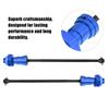 1pair Front Rear Drive Shaft CVD Dogbone Upgrade Part for TRAXXAS XMAXX 1 5 Car (Navy Blue)