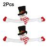 1/2Pcs Christmas Curtain Buckle Cartoon Santa Claus Snowman Dolls Hanging Ornaments For Xmas Curtain Tieback Curtain Hook Clips