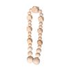 Vintage Wood Beaded Curtain Holders Tiebacks 6Pieces Set Window Drape Holdback for Bedroom and Living Room Decoration
