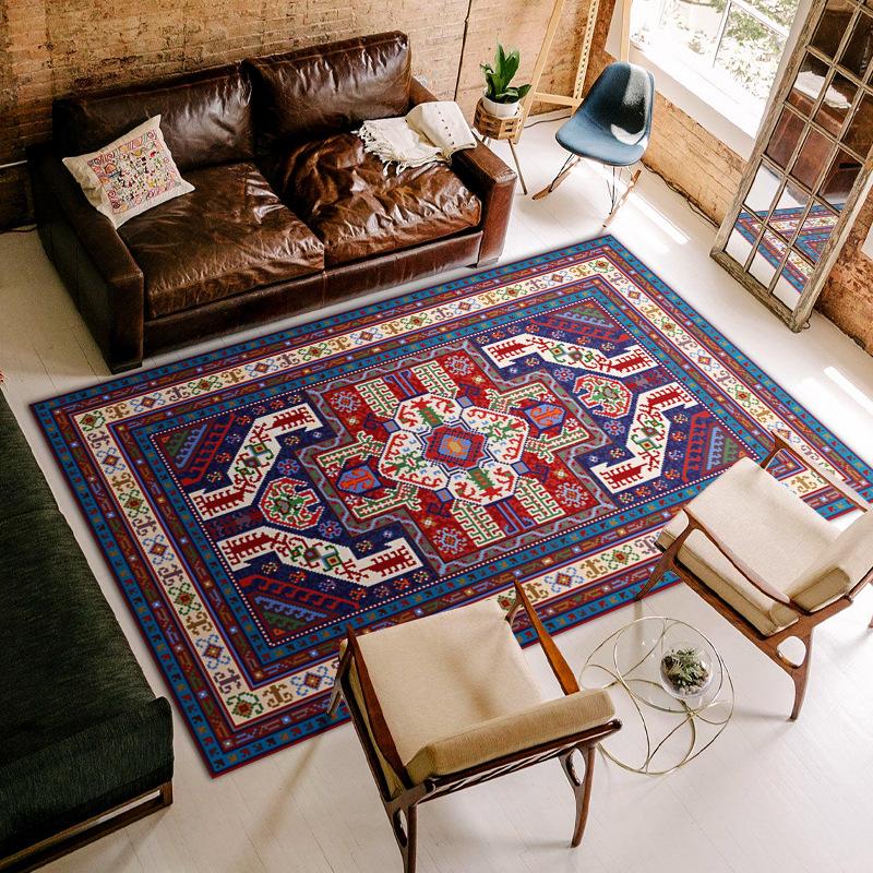 Koberec v klasickém marockém stylu Dekorace do obývacího pokoje Domov Měkké perské koberce Velká podložka na podlahu Retro luxusní dětský koberec