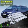 Für Volkswagen VW Sharan MK1 7M 1995~2009 Langlebige Chrom-Türgriffabdeckung Zierleisten-Set Auto-Styling Dekorationszubehör Aufkleber