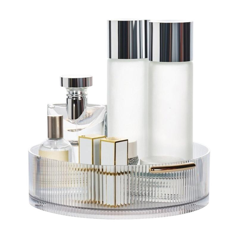 Rotating 360 Degree Cosmetics Organizers For Efficient Storage Of Makeup Perfumes And Jewelry