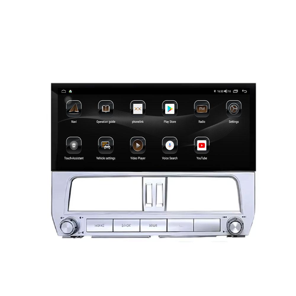 12.3'' For Toyota Prado 2018 Android 14 DSP Car Radio Multimedia Video Player GPS Navigation Stereo WiFi BT Carplay Auto